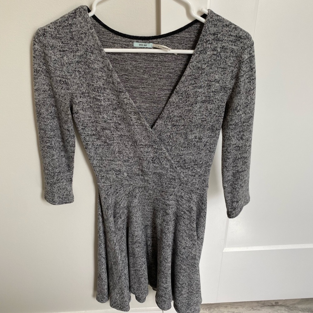 Grey skater dress